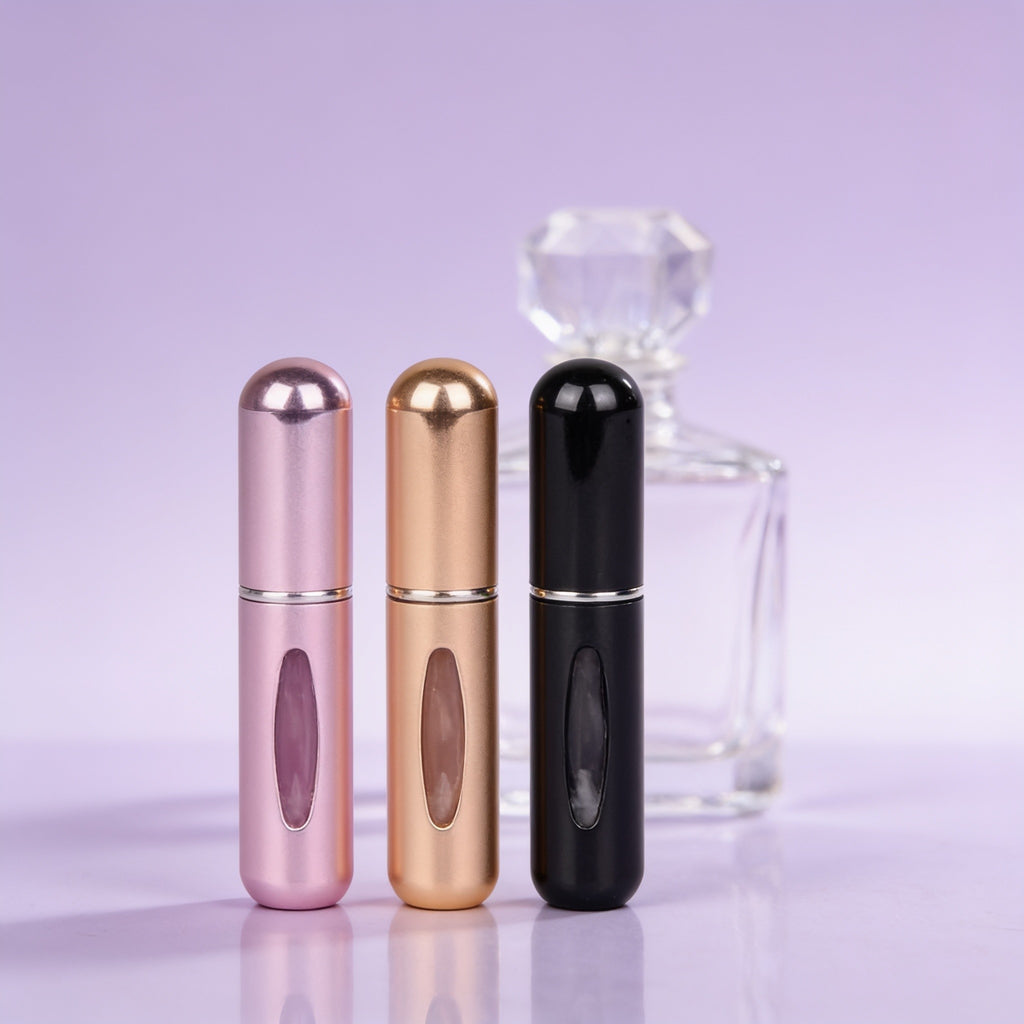 عطرك وياك وين ما تروح - طقم ٣ عبوات تعبئة للعطر